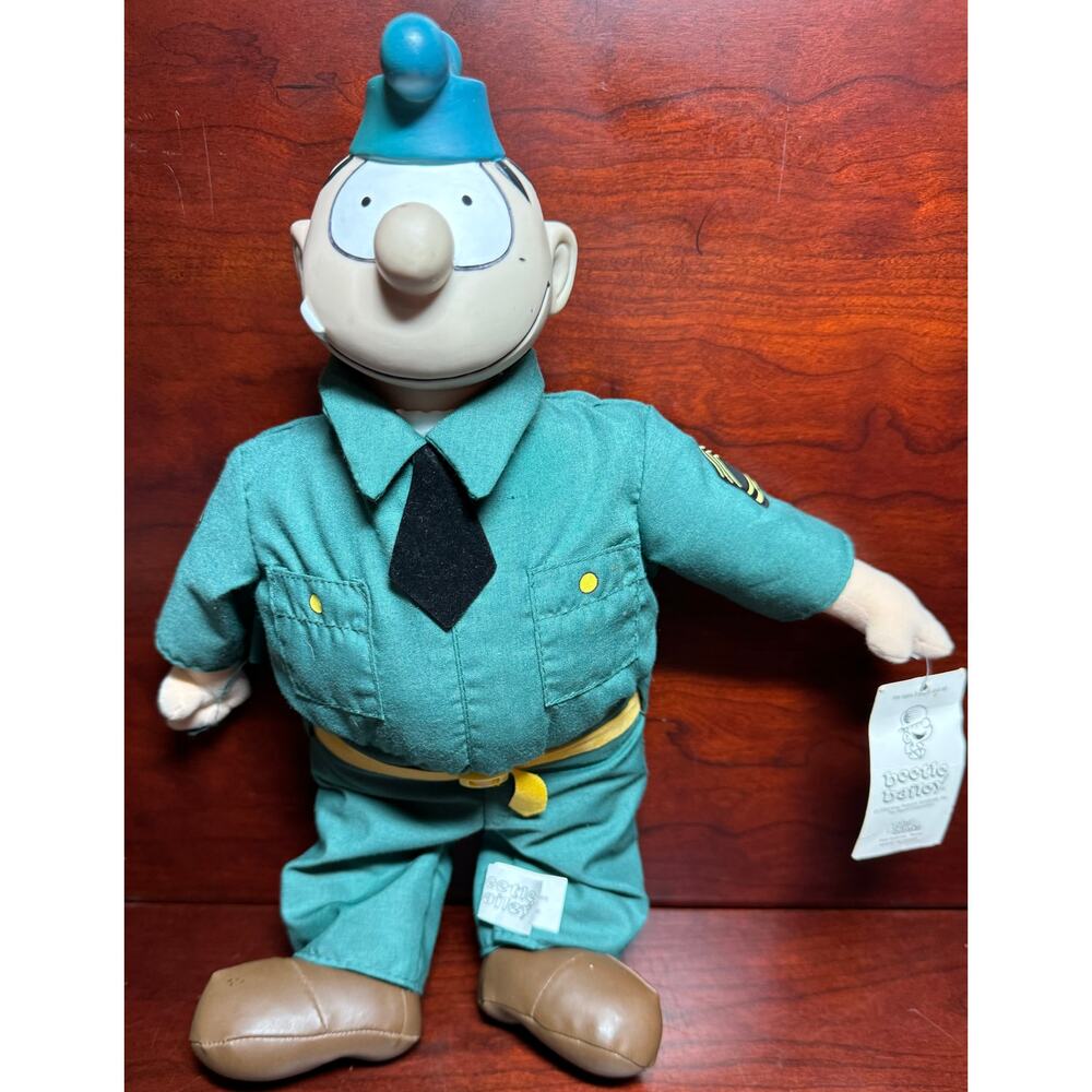 Vintage 2000 Toy Works Beetle Bailey Sarge Plush Figure Army Man Military ZZZ